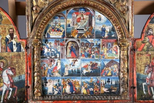 Triptyque du XVIe siècle - Art sacré, objets religieux Style Renaissance